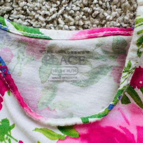 Girls Floral Tiered Everyday Dress short sleeve ruffle dress size 18-24 months - Picture 6 of 9